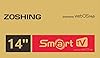 ZOSHING 14 Inch Smart TV,Small Television with HDMI Input,Built-in Digital Tuner/USB-Supports Wall-Mounted-for Bedroom,Kitchen,RV - Includes Remote Control(Black) (14INCH)