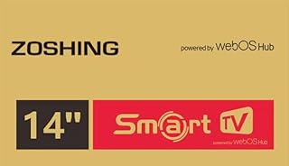 ZOSHING 14 Inch Smart TV,Small Television with HDMI Input,Built-in Digital Tuner/USB-Supports Wall-Mounted-for Bedroom,Kitchen,RV - Includes Remote Control(Black) (14INCH)