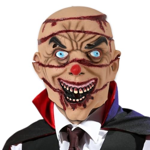 Masque de carnaval ensanglanté en latex pour animer vos jeux de rôle
