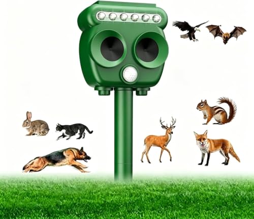 #rémunéré #Amazon<br>Répulsif pour Chats Solaire Répulsif Chat Ultrason Exterieur Répulsif Ultrason Anti Rongeurs avec Détecteur de Mouvement Repulsif Chat Exterieur pour Anti Chats Chiens Souris Ratons Animaux