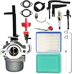 Compatible with Briggs and Stratton Nikki 591378 697978 695115 030430 695114 Compatible with Troy Bilt 204412-0147E1 Porter Cable BSI525-W Electric Compatible with 10 hp carburetor 1450 carburetor 1650 carburetor，591378 carburetor，wheelhouse 5550 gen...