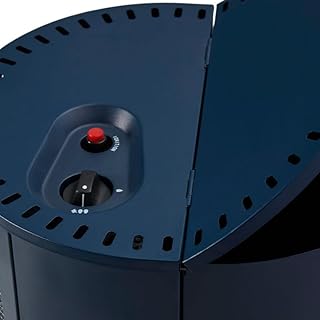 FAVEX - Chauffage d'appoint à gaz Ektor Catalyse - Prêt à l'emploi livré avec Tuyau et détendeur - Intérieur - Brûleur Céramique Catalyse - 2 Puissances de Chauffe - Jusqu'à 25 m² - Blue