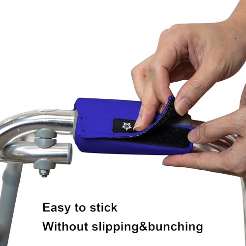 Universal Walker Padded Hand Grip (2 Pack) Covers Non-Slip Cushion Padding for Folding Rolling Walker Accessories
