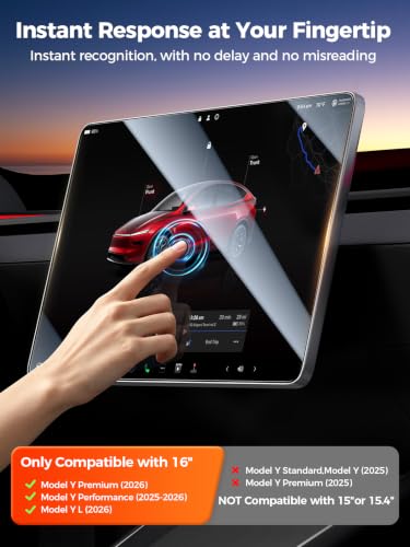 Image of EGV for 2026 Tesla Model Y Juniper /Model Y L Screen Protector 16 inch+ 8 inch