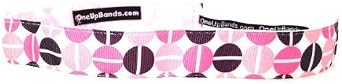 1203 Screw Head Pink Black Headband - Pack of 2