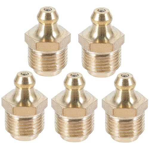Rosca macho M10 x 7 mm en pack de 5 boquillas de engrase recto Unifizz de 1 mm 2
