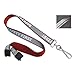 5 Pack - Heavy Duty Reflective Lanyard with Safety First Imprinted and Breakaway Clasp by Specialist ID (Red/Gray)