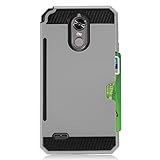 Z-GEN - for LG Stylo 3, Stylo 3 Plus - Brushed Hybrid Case w/Card Slot - CS2 Gray