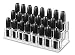 byAlegory Tiered Acrylic Lipstick Makeup Organizer | 24 Space Cosmetic Storage - 3 Tiers (CLEAR)