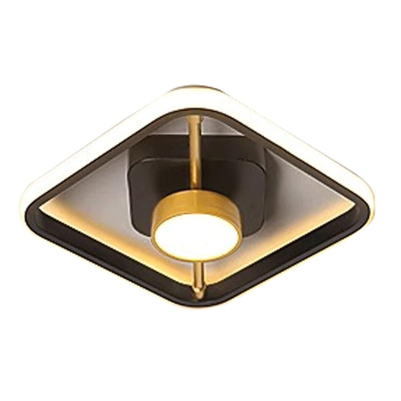 Plafonnier de source de lumière LED en acrylique noir de style épuré