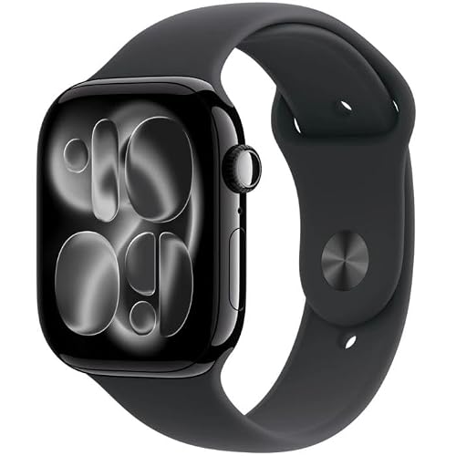 Apple Watch Series 11 [Gps + Cellular 46Mm] Smart Watch With Jet Black Case And Black Sport Band, Sleep Score, Activity Monitor, Health Tracker, Scree