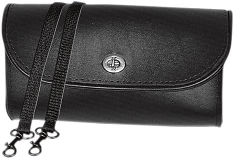 Dowco Willie & Max 58011-00 Synthetic Leather Removable Motorcycle Windshield Bag: Black, Universal Fit, 11.5 Liter Capacity,Large