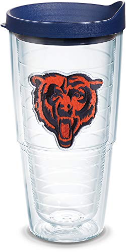 Image of Tervis Made in USA Double Walled NFL Chicago Bears Insulated Tumbler Cup Keeps Drinks Cold & Hot, 24oz, Primary Logo