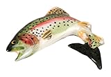 Rainbow Trout, Fish Pin, Hand Painted, FP003, 1 1/4”, Red sides, Silver trout, River trout, Steelhead, Sea-run trout, bow, rainbows, Lapel Pin, Hat Pin, Pins, Brooch, Jewelry, Gift, 100% Handmade in the USA, Over 200 Fish Designs Available.