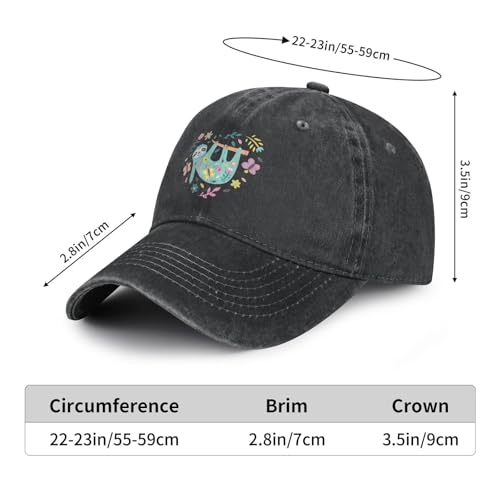 Gorra baseball ajustable vintage negra para mujer y hombre miniatura 5
