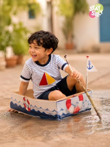 Image of Pilolo Kids Soft Cotton Lycra Pocket T-Shirt for Boy's
