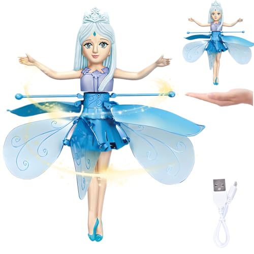 ZeiLaBang Kakadi Hada voladora, Sky Dancers Flying Princess, Muñeca voladora, hada flotante, adecuada para niñas de 3 a 5 años, regalo de juguete para el Día del Niño