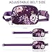 Simikol Ultra Lightweight Belt Bag Cute Crossbody Bags for Women Fashion Pattern Waist Packs Waterproof Running Workout Hiking Travel Fanny Pack,Purple Flowers