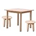Produktbild Massivholz-Kindertisch- und Stuhlset, Kindergartenspieltisch und -Stuhl, umweltfreundlich, formaldehydfrei/stabil und langlebig