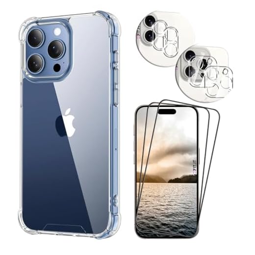 Kit Capa Capinha + Película 3D Vidro + Película de Câmera Lenta Compatível com iPhone 16 (iPhone 16 Pro)