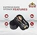 Express Shoe Shine Sponge – Instant Shine for Leather Shoes, Boots & Accessories | No-Polish Quick Shine Sponge for Smooth Leather | Premium Leather Care & Shine Applicator