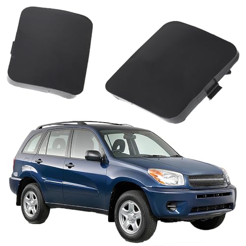 LABLT 2pcs Front Left Right Bumper Tow Hook Bracket Cover Cap Replacement for RAV4 2006 2007 Replacement for 5328642931 Replacement for 5328542930