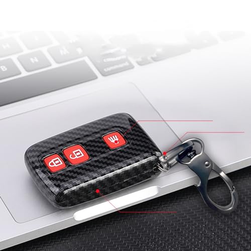 Coque Télécommande Toyota Prius 2004-2009 Porte-clés Carbone ABS - 5