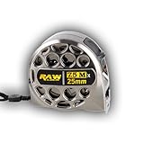 Water and weather proof hollow nikel plated tape measure - UK Brand [RAW LOCK] (Silver Tape, 7.5m) - Image 1