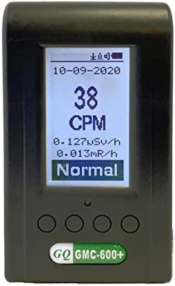 GQ Radiation Detector Dosimeter, GMC-600 Plus, Battery Powered, Wi-Fi Connectivity and Data Logging, High Sensitive, Alpha, Beta, Gamma, X-ray, Lithium-Ion
