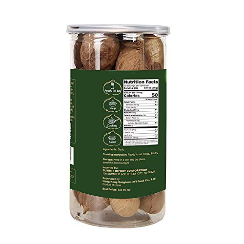Onetang Black Garlic 250G, Whole Black Garlic Fermented For 90 Days, 0 Additives, High In Antioxidants 8.81 Oz #TOP6