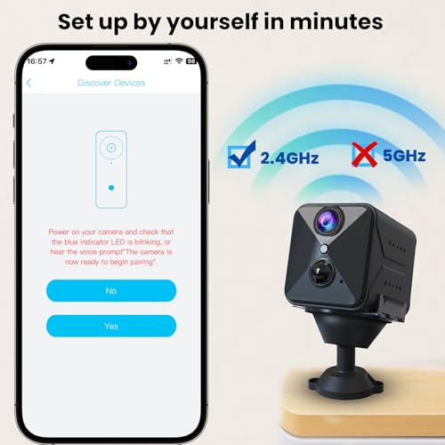 Image of javiscam 2024 Upgraded 2K Security Camera Wireless Indoor,Mini Security Nanny Camera,100 Days Standby Battery Life,Clear Night Vision,AI Motion Detection Alerts,Real Time Record Surveillance Camera