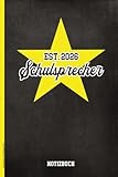 Geschenk für Schulsprecher: Notizbuch A5 liniert mit kleinem Übersichtkalender Geschenkidee für Schulsprecher in Schule und Gymnasium Dankeschön Schülersprecher für Arbeit und Organisation