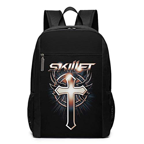 Preisvergleich Produktbild Qfunny Skillet Print Rucksack Laptop Rucksack Schultasche Reiserucksack 17 Zoll
