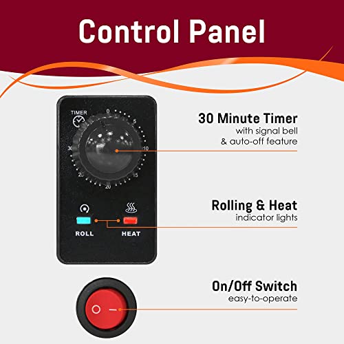 Elite Gourmet Elite Cuisine EHD051B Hot Dog Toaster Oven, 30Min