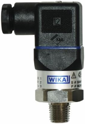 WIKA 50426460 General Purpose Pressure Transmitter, 4 - 20mA 2-Wire Signal Output, Stainless Steel 316L Wetted Parts, 0-300 psi Range, +/-0.5% Accuracy, 1/4" Male NPT Connection
