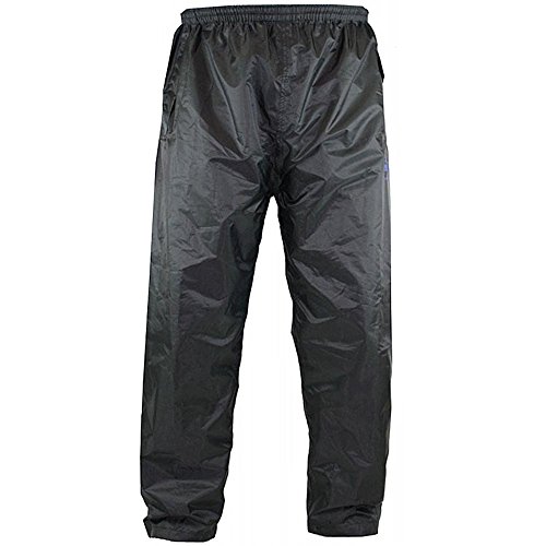 Image of D555 Elba Packaway Rain Over Trouser - Black - 5XL
