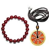 MUMIANH Mountain Spirit Fortune Red Sandalwood Bracelet – Natural Cinnabar Beads for Luck, Protection, and Spiritual Peace