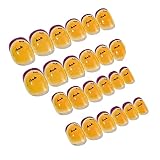JENPECH 24Pcs/Set Halloween Nails, Press on Nails for Girl, Halloween Style Nail Tip Wearable Colorf