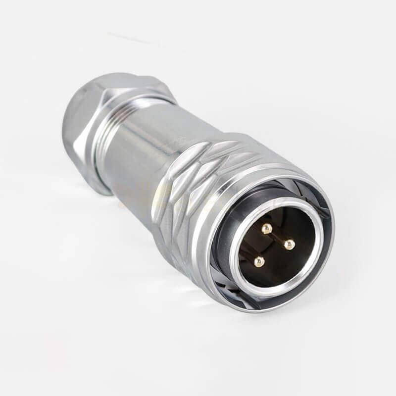 SF20 3 Pin Metal Aviation Industrial Docking Camera Cable Male Female Docking Waterproof Circular Push-Pull Quick