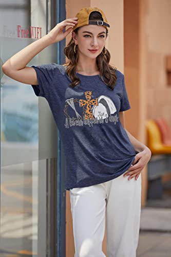 Image of A Lot Can Happen in 3 Days Shirt Women Christian Easter Tshirts Casual Short Sleeve Religious Quotes Tee Tops