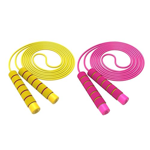 KAHDGSS Niños Ajustables Jump Rope Manijas Manijas Actividad Aire Libre Cerdo Omitiendo Cuerda para Niños Niños para Niños Fitness Cordete