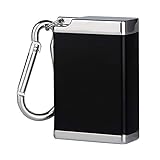 cenicero porcelana negro Con el llavero portátil, se puede llevar o colgar en cualquier lugar. Fácil de transportar, lo suficientemente pequeño. Se adapta fácilmente a su bolsillo.