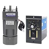 AC Gear Motor, 110V 120W Electric Single-Phase Motor Gear Reversible Mo-tor, 3K 0-450RPM High Torque AC Induction Mo-tor Electric Reduction Mo-tor for Industry