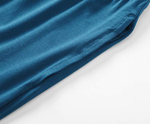 Latuza Women's Long Sleeves Pleated Front Tops Pajamas Pants with Pockets4