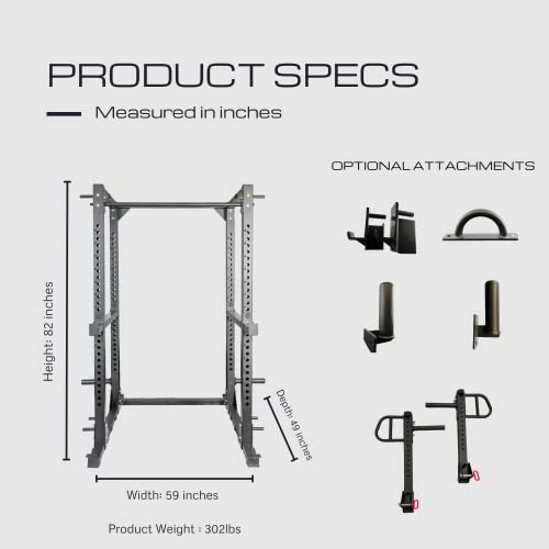 Hulkfit Elite Series Multi-Function Adjustable Power Cage 3" X 3" #TOP4