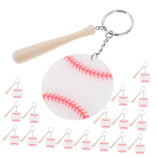 Porte-clés baseball 18 pièces à offrir comme souvenir d'équipe aux passionnés de sport