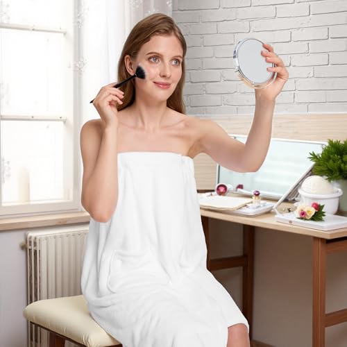 Image of PJGGZ Towel Wrap for Women, Three Adjust Clasps Closure Bath Wraps After Shower Spa Sauna Bathrobe(Available in Plus Size)