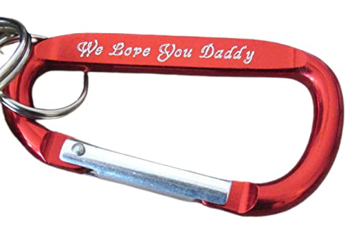 Personalized Carabiner, Several Colors to Choose to have Engraved