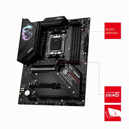 MSI MPG B650 WIFI carte mère AMD B650 Emplacement AM5 ATX Neuf - vue 7