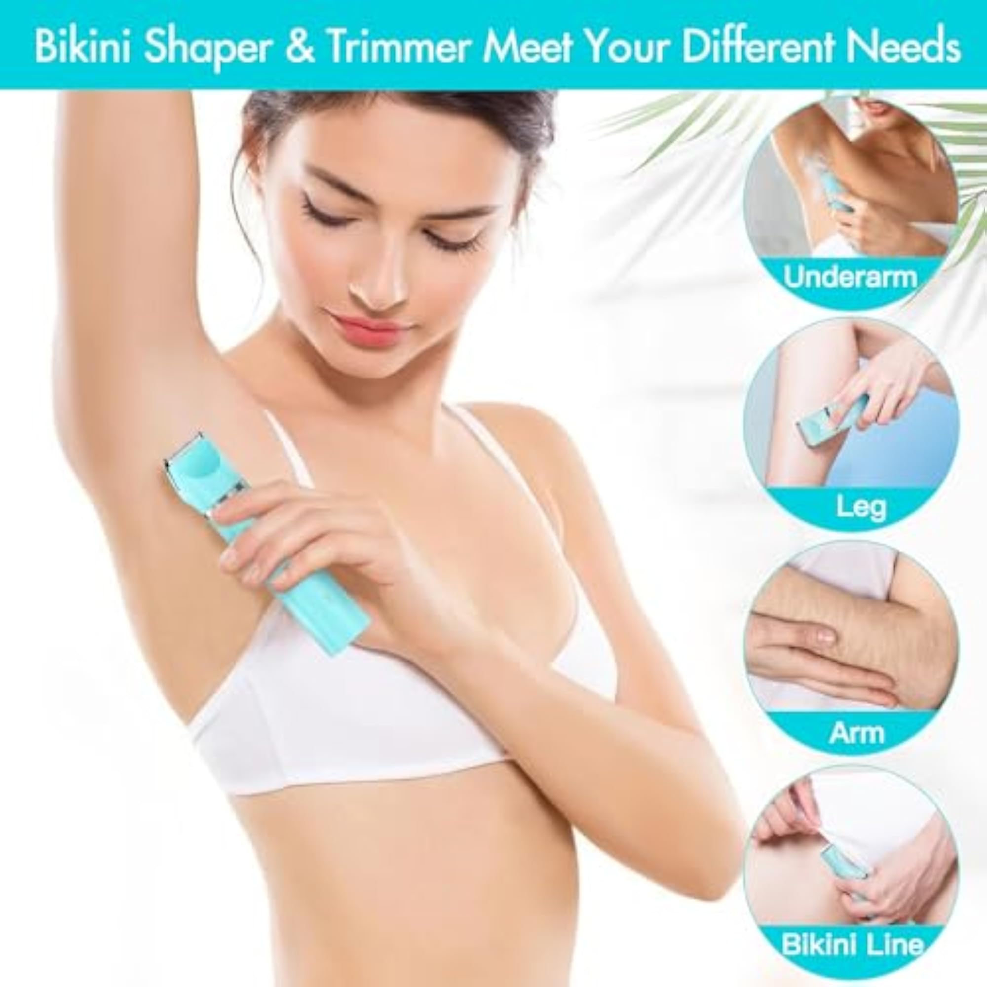 Electric Bikini Trimmer for Women, Portable Ladies Shaver
